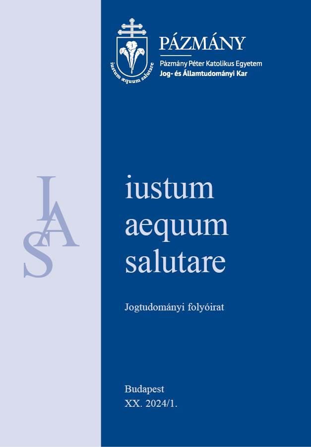 Iustum Aequum Salutare 2024/1.