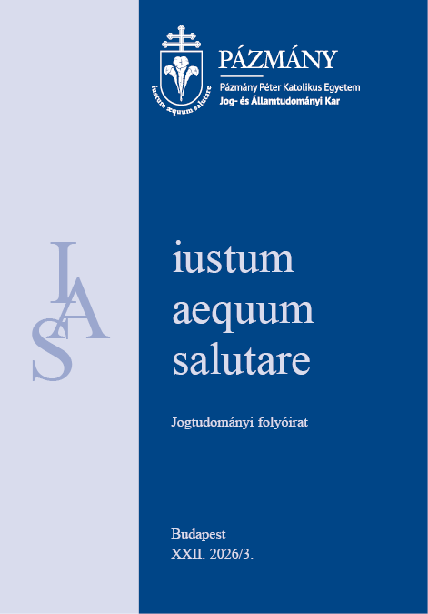Iustum Aequum Salutare 2026/3.
