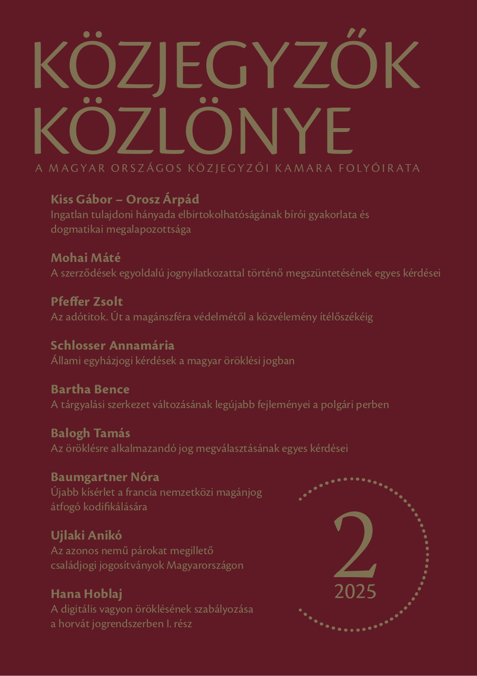 29. évfolyam 2. szám borítóképe