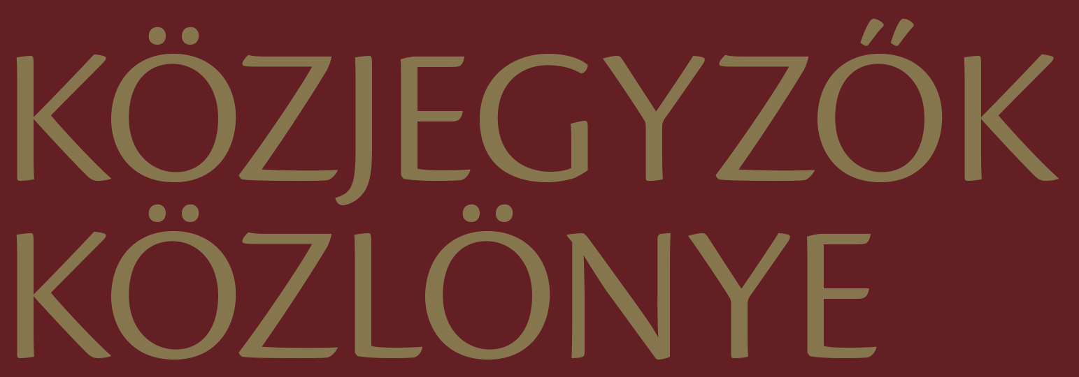 Közjegyzők Közlönye